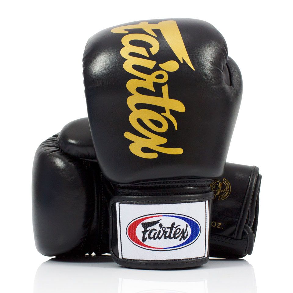 BGV19 Fairtex Black Deluxe Tight-Fit Gloves