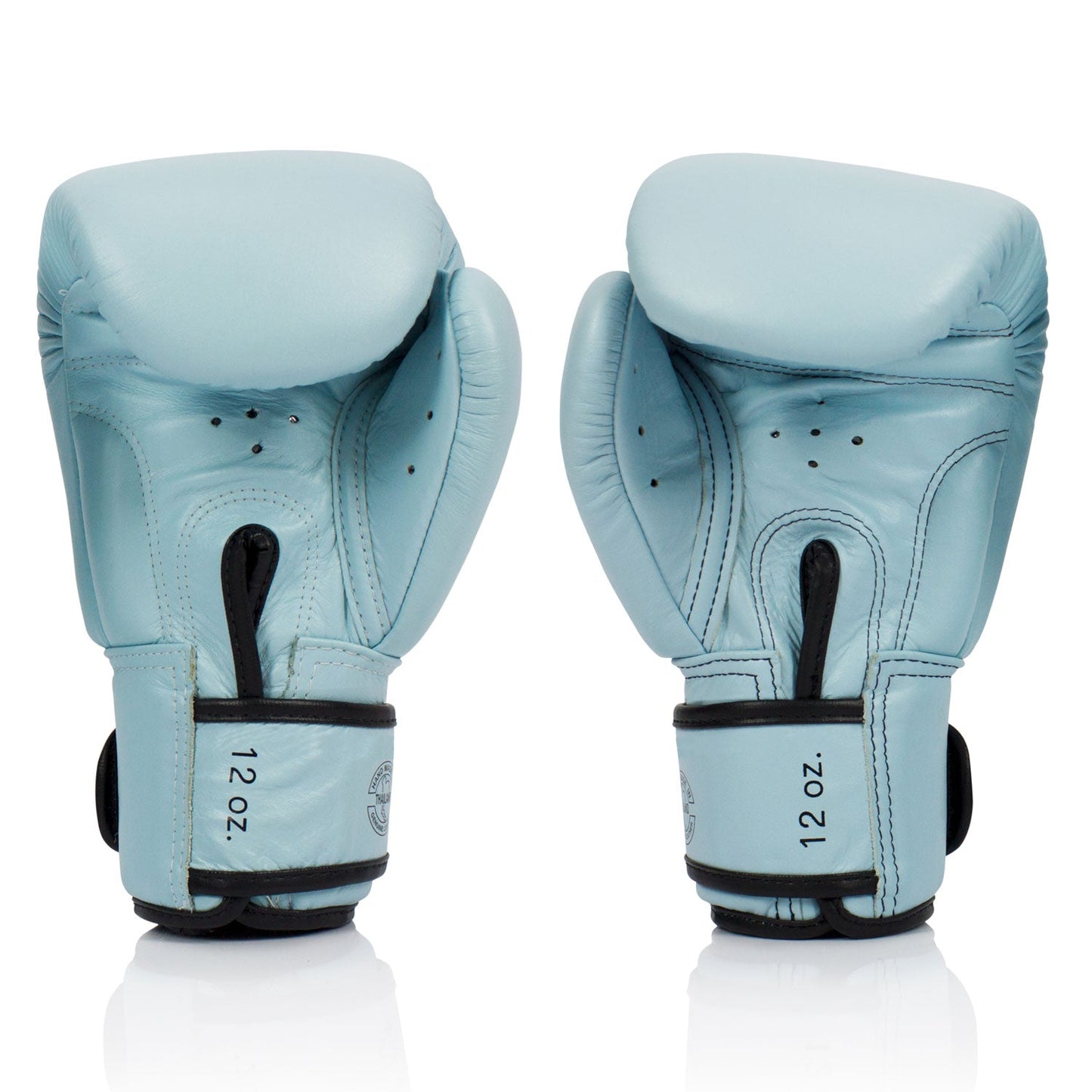 Fairtex Leather Muay Thai Boxing Gloves Pastel Blue