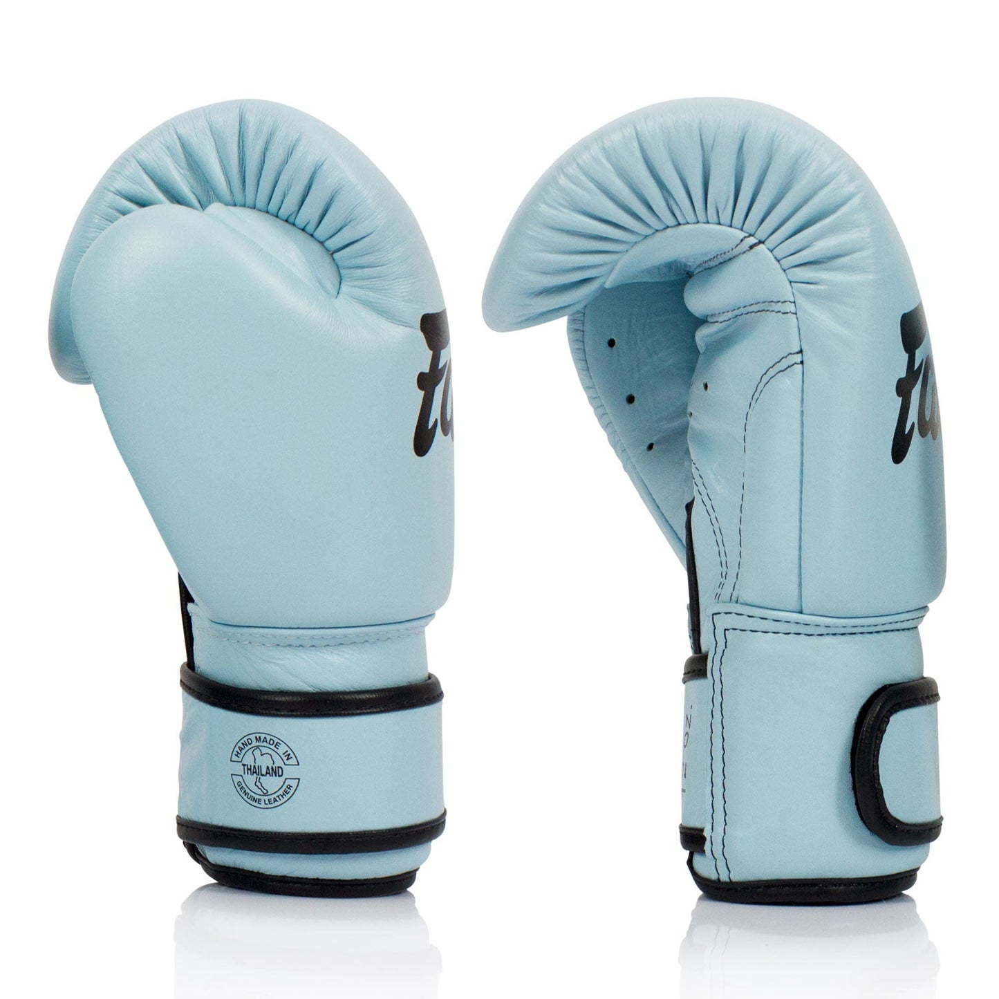 Fairtex Leather Muay Thai Boxing Gloves Pastel Blue