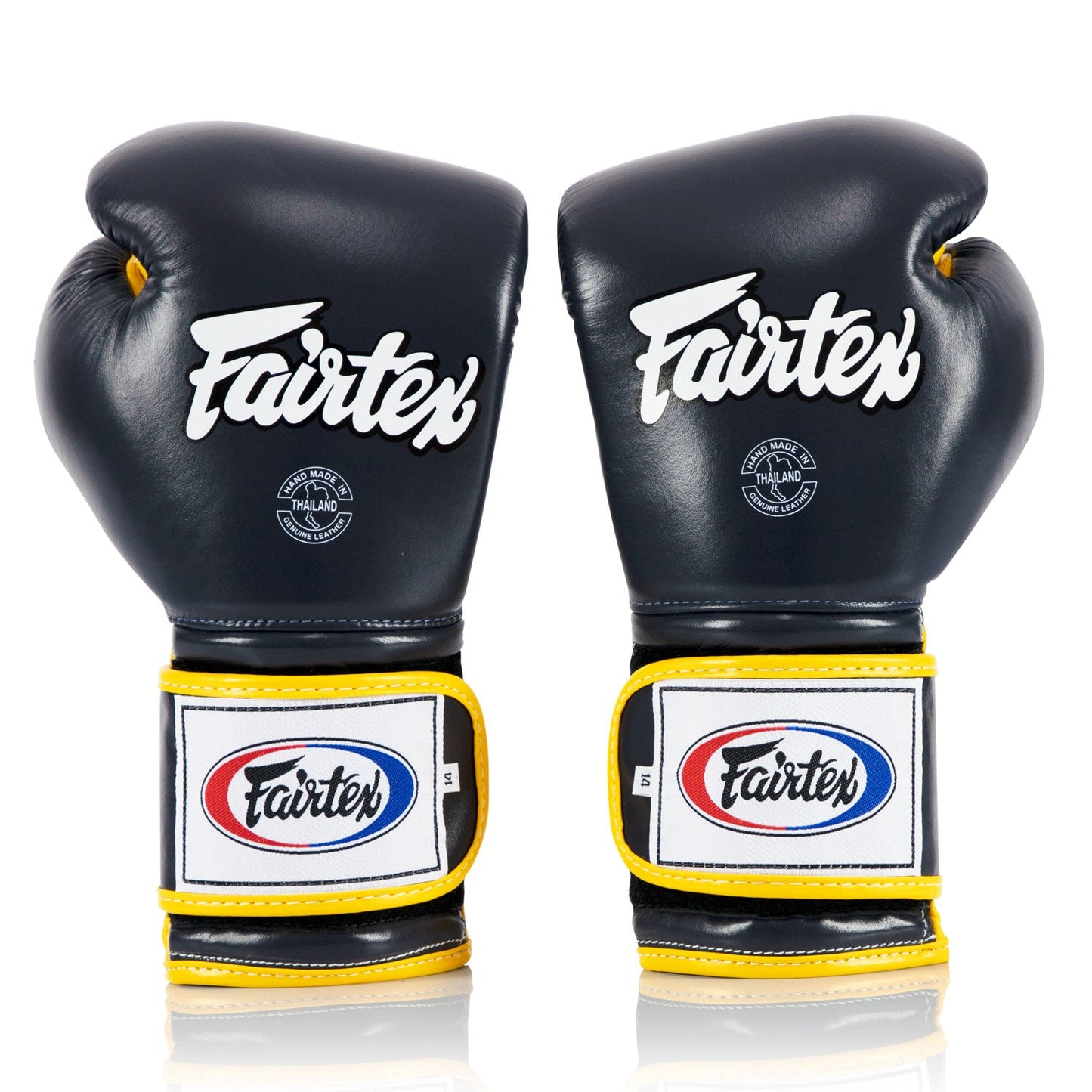 Fairtex Mexican Style Muay Thai Boxing Gloves Blue-Yellow