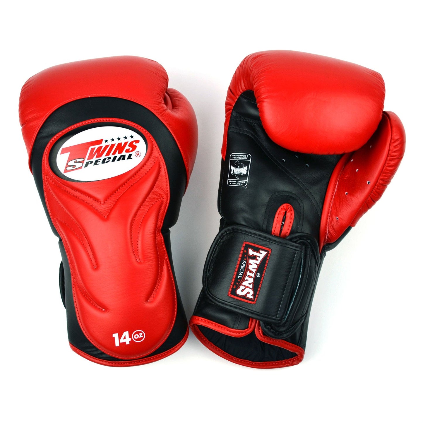 Twins Long-Cuff Muay Thai Boxing Gloves Red-Black