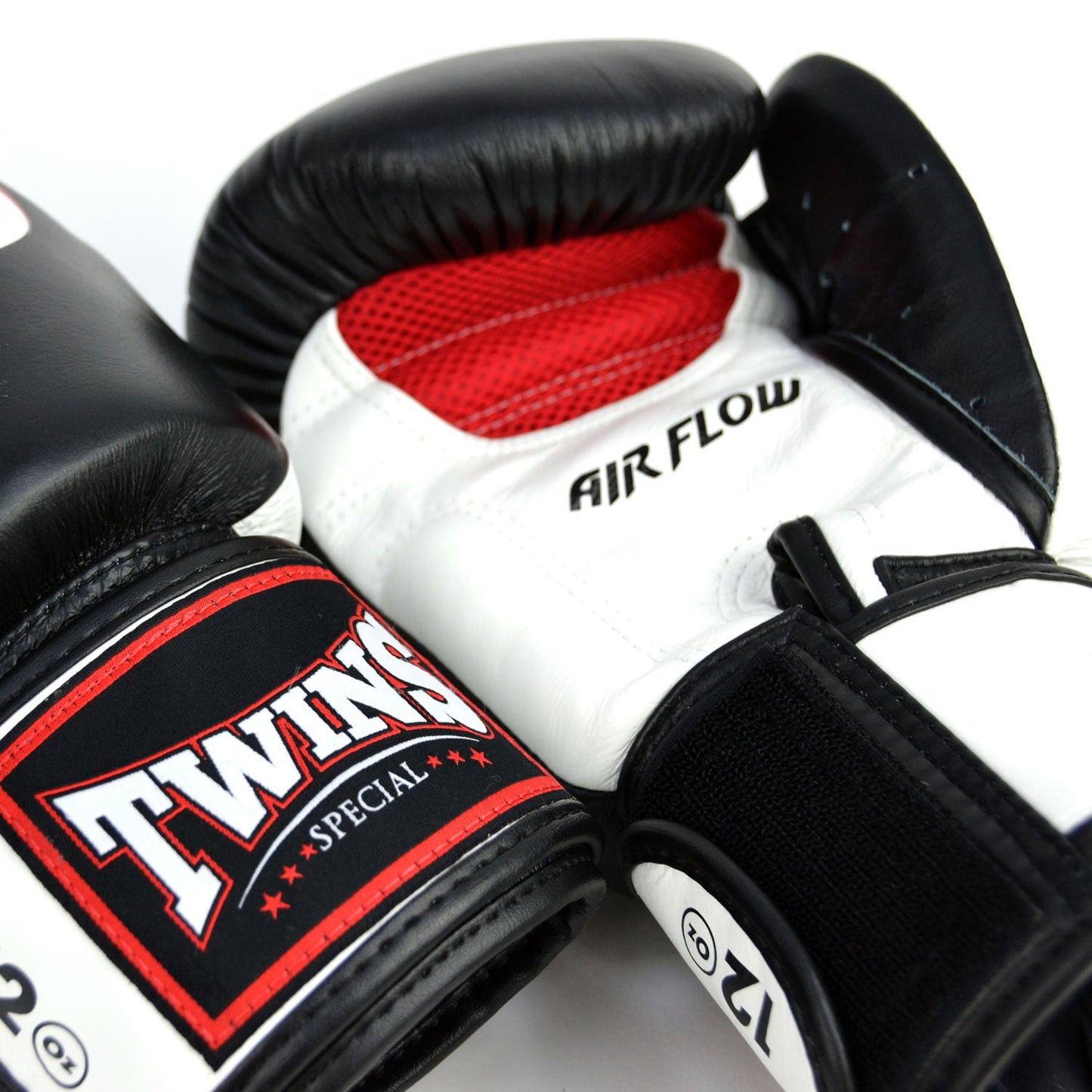 Twins Air Flow Muay Thai Boxing Gloves Black-White-Red