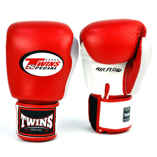 Twins Air Flow Muay Thai Boxing Gloves Red-White-Black