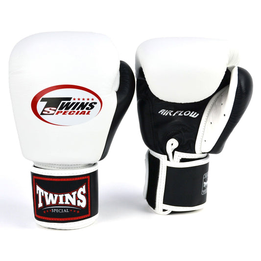 Twins Air Flow Muay Thai Boxing Gloves White-Black-Red