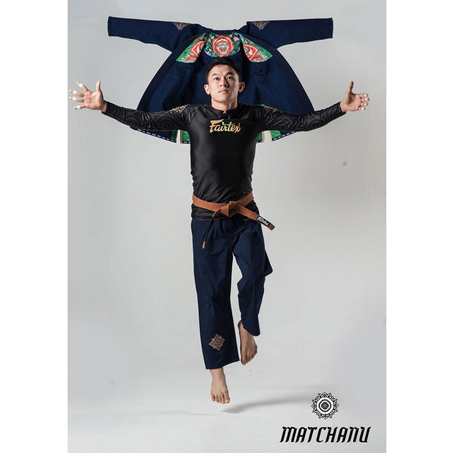 Fairtex Muay Thai Matchanu Premium BJJ Gi Navy