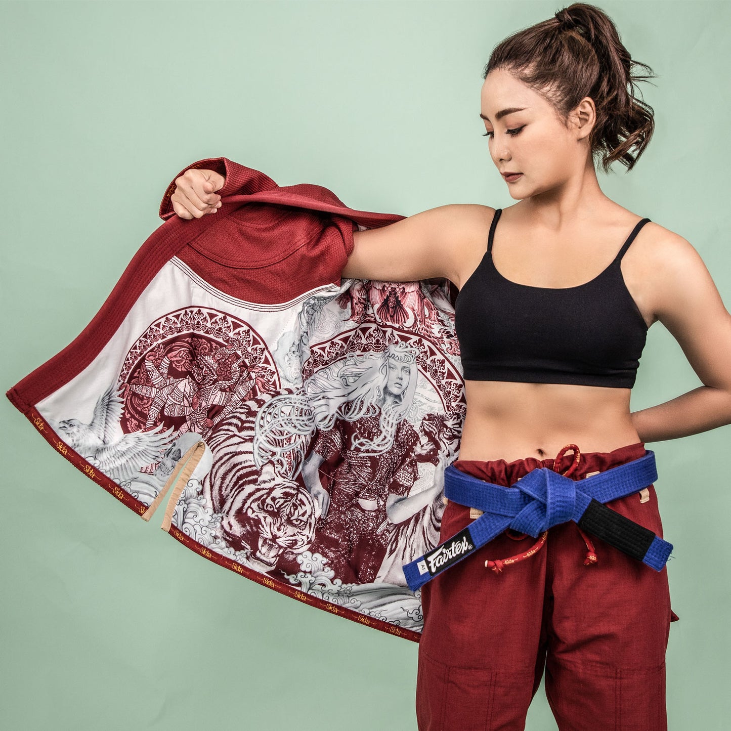 BJJ4 Fairtex Sida Premium BJJ Gi Maroon