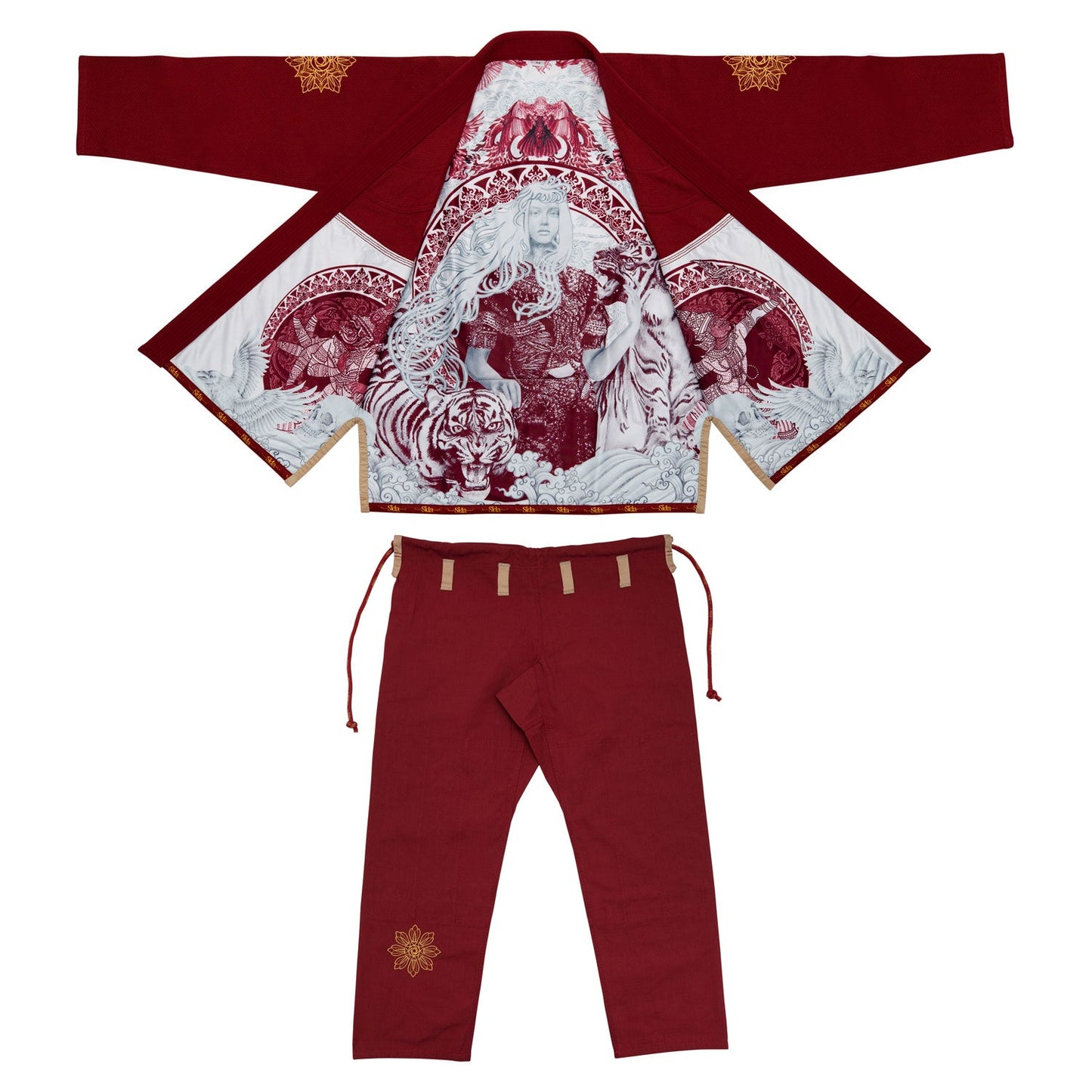 Fairtex Muay Thai Sida Premium BJJ Gi Maroon