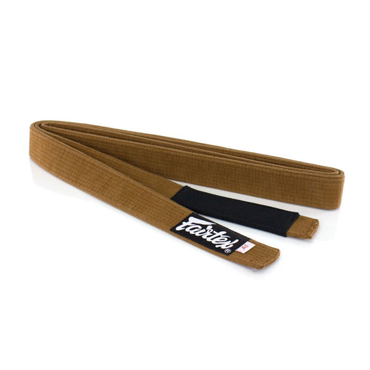 BJJH1 Fairtex Hemp Brazilian Jiu-Jitsu Belt Brown