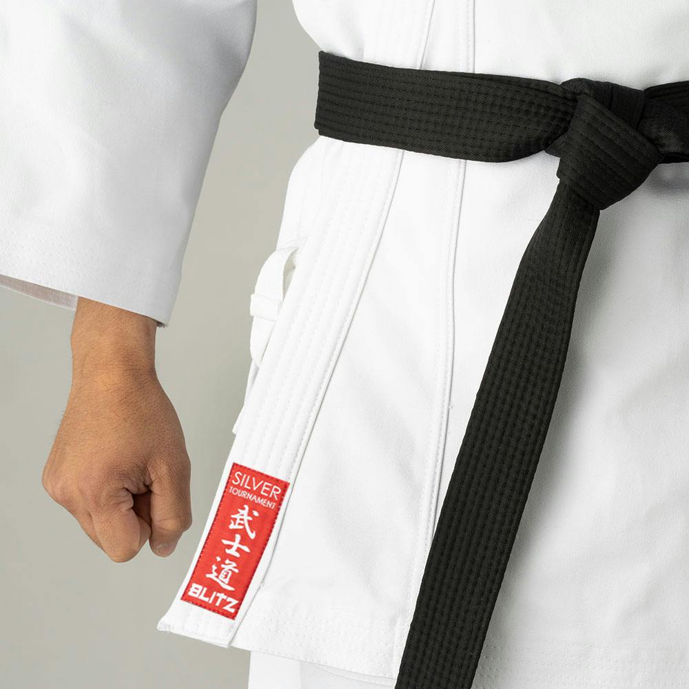 Blitz Adult Silver Tournament Kumite Karate Gi - 14oz