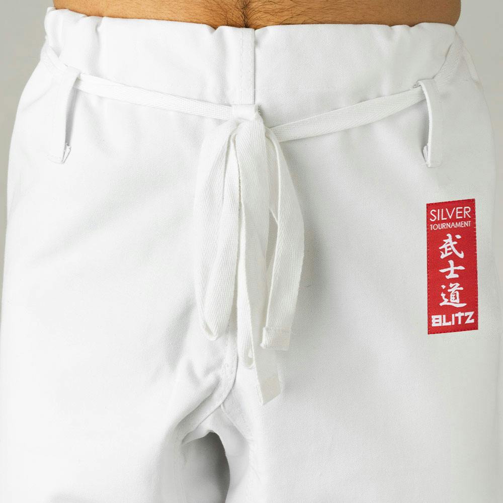 Blitz Adult Silver Tournament Kumite Karate Gi - 14oz