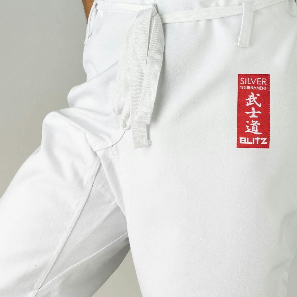 Blitz Adult Silver Tournament Kumite Karate Gi - 14oz