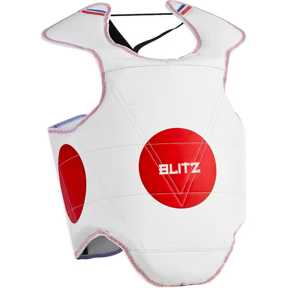 Blitz Club Reversible Spot Body Armour chest protector with adjustable straps and padded surface for impact protection.