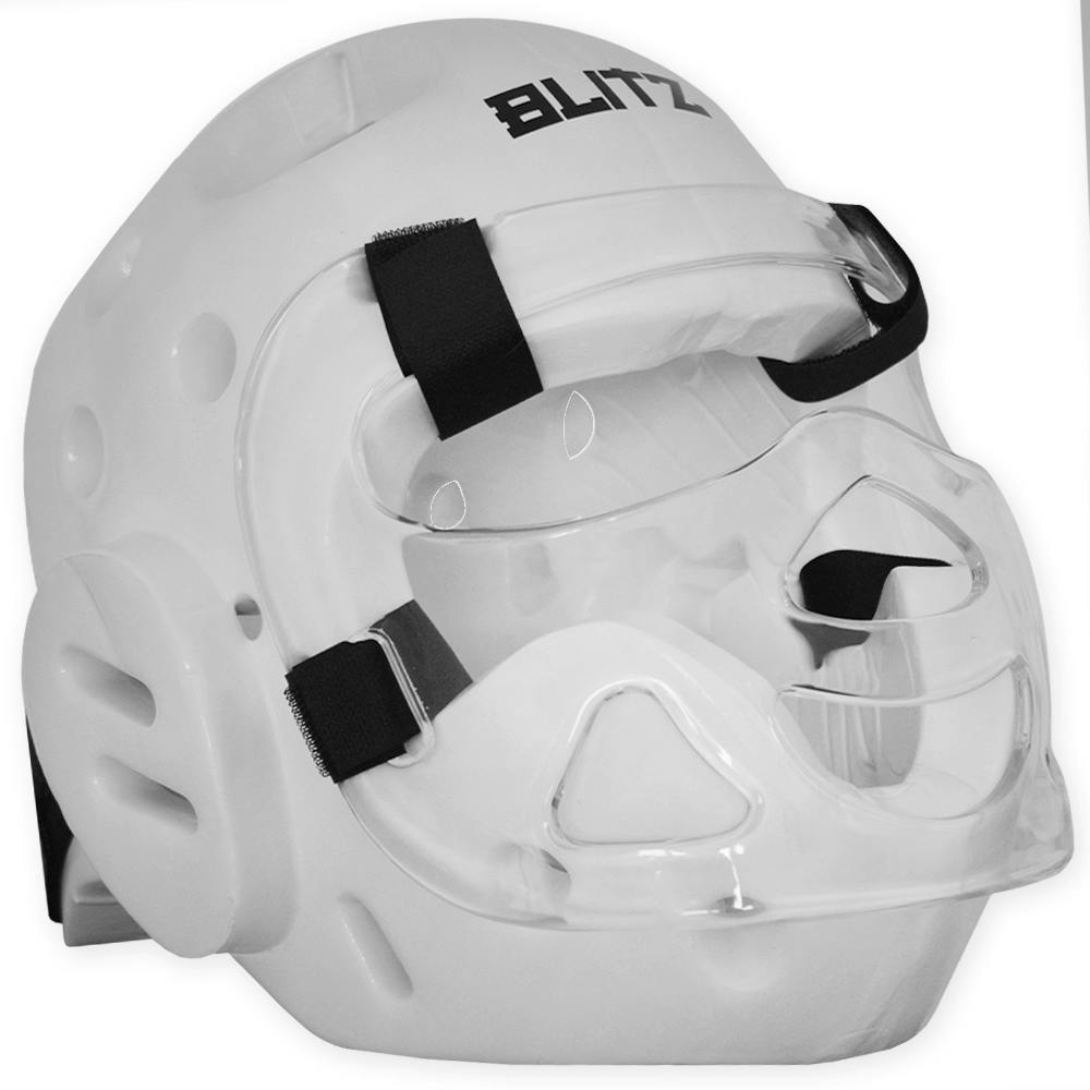 Blitz Dipped Foam Head Guard With Face Shield - Full Protection