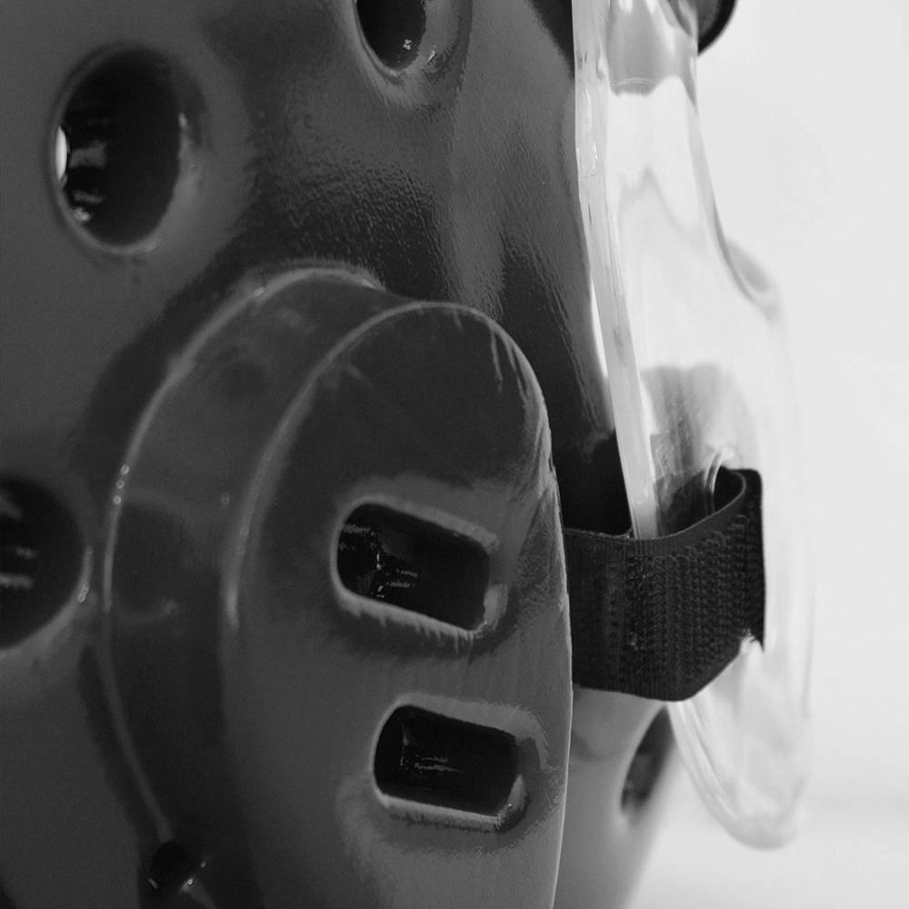Blitz Dipped Foam Head Guard With Face Shield - Full Protection
