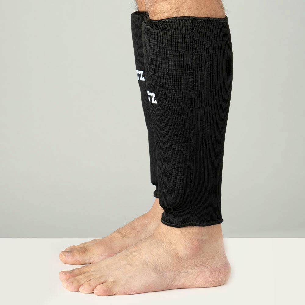 Blitz Elastic Shin Pads - Comfortable Martial Arts Protection