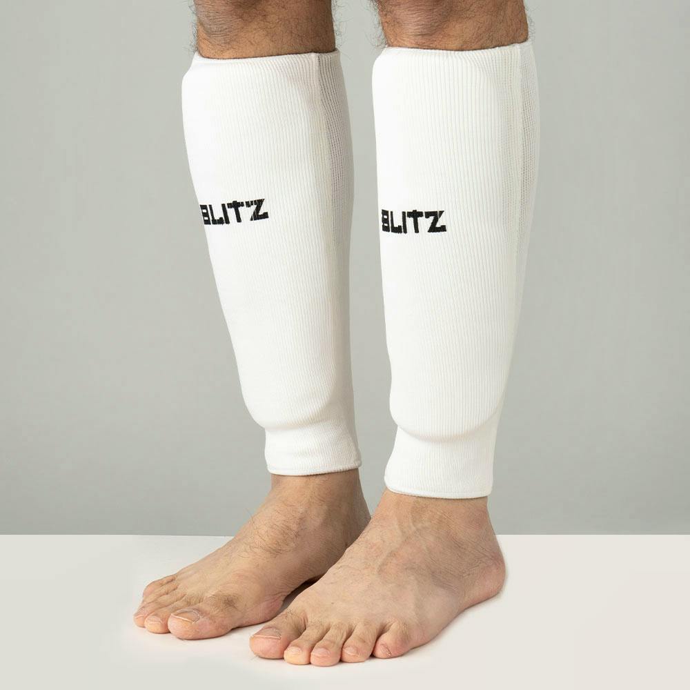 Blitz Elastic Shin Pads - Comfortable Martial Arts Protection