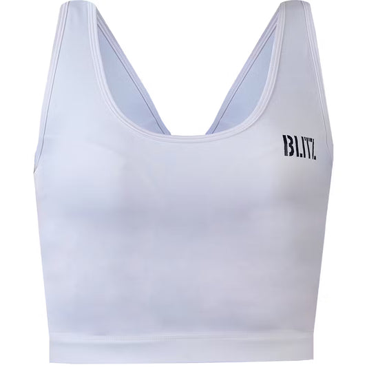 White Blitz Female Vest Top Maxi Guard chest protection body armor for women, designed for safety and comfort