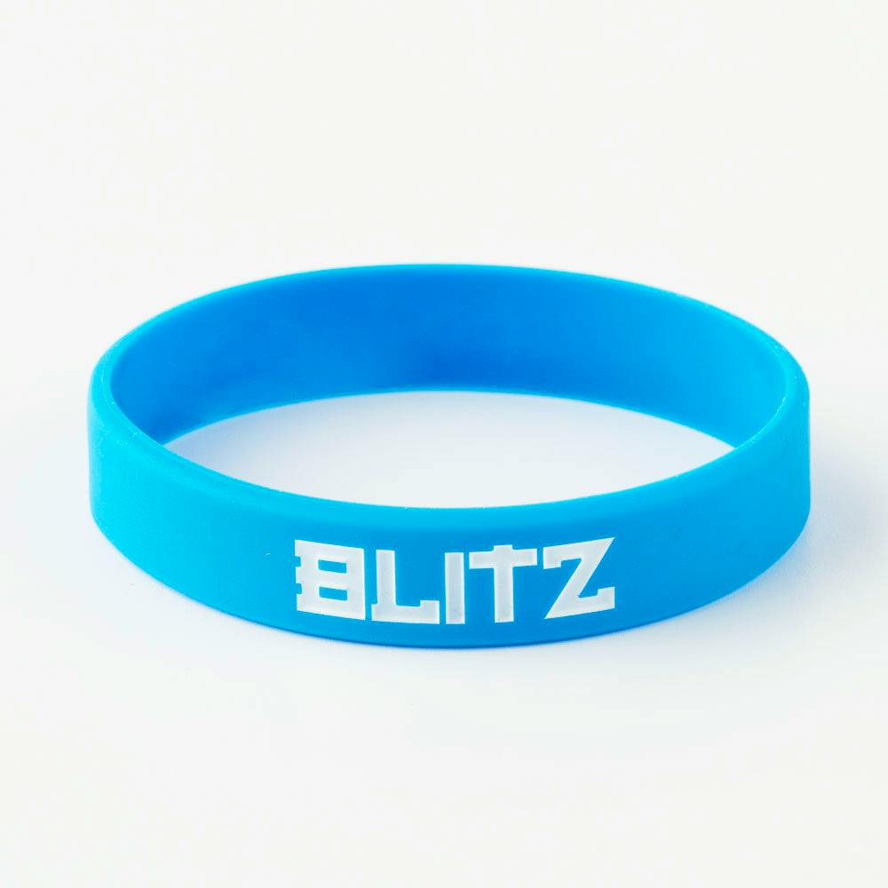 Blue Blitz Grading Wrist Band, belt grade display accessory with adjustable strap for grading and identification.