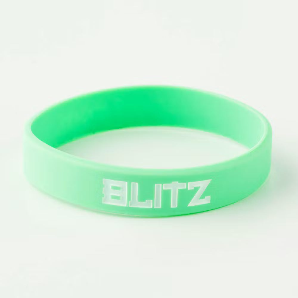 Green Blitz Grading Wrist Band used for belt grade display in martial arts training accessories.
