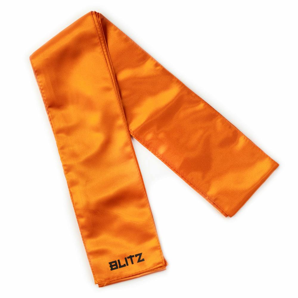Orange Blitz Kung Fu sash, traditional martial arts belt made of durable fabric for martial arts training and competition.