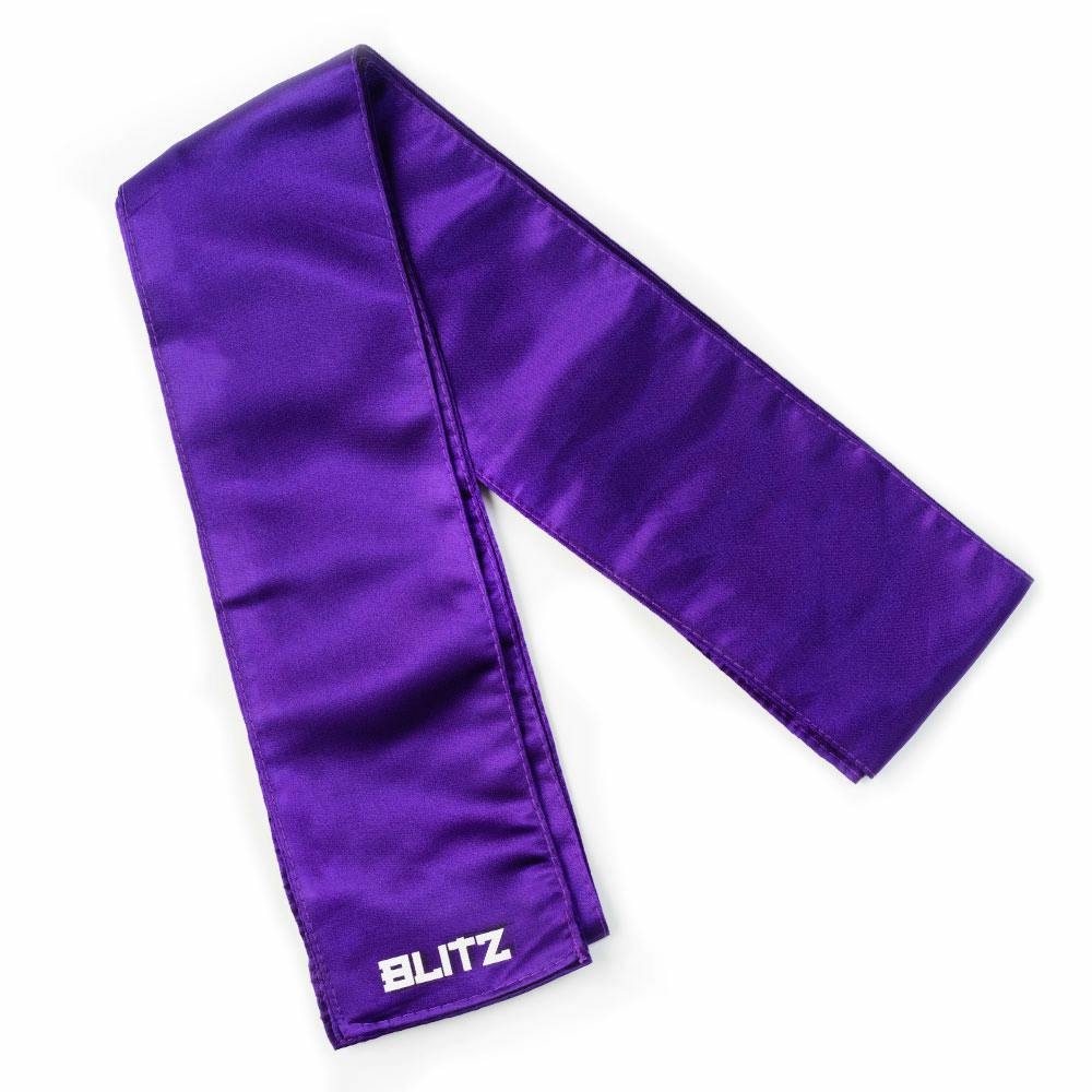 Purple Blitz Kung Fu sash made of durable fabric, tied in a traditional martial arts belt style for training or competitions.