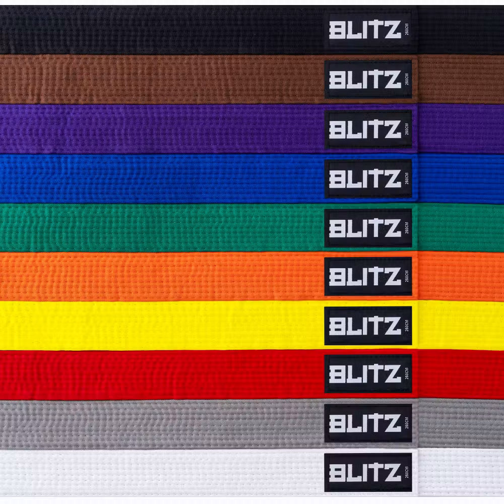 Blitz Plain Coloured Belt - Martial Arts Grading Belt