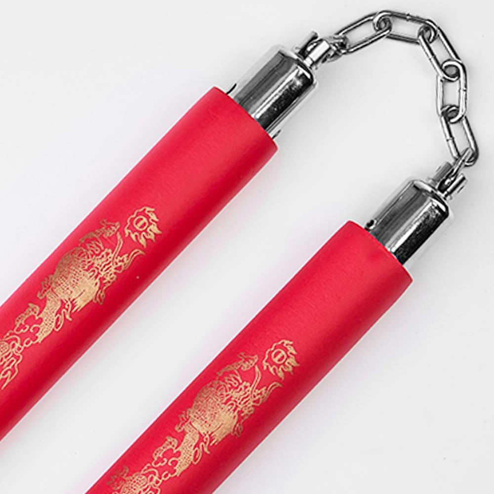 Blitz Red Foam Ball Bearing Nunchaku