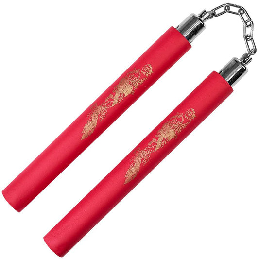 Blitz Red Foam Ball Bearing Nunchaku