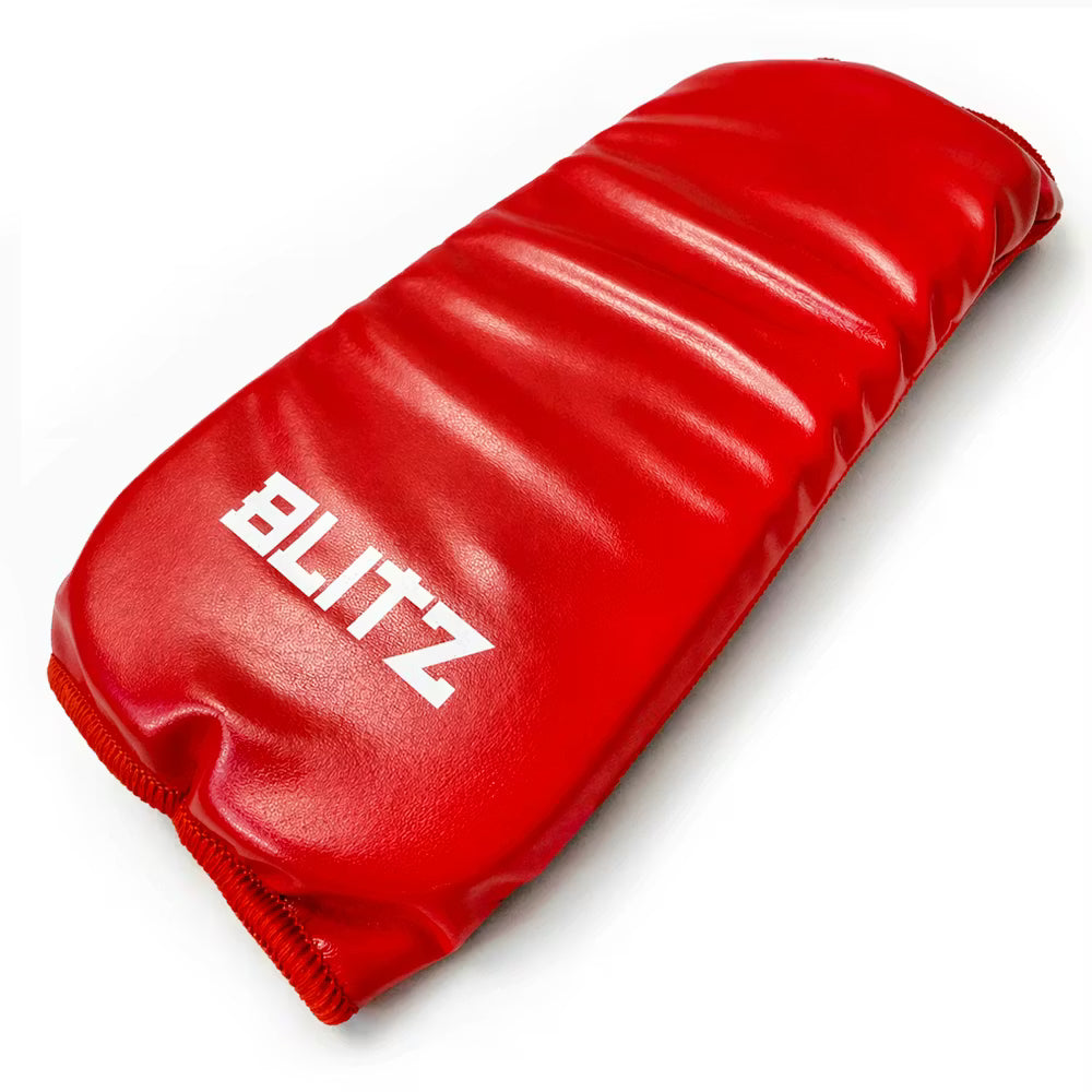 Red Blitz Shobu Ippon Mitts for martial arts protection, featuring padded gloves designed for training and combat sports.