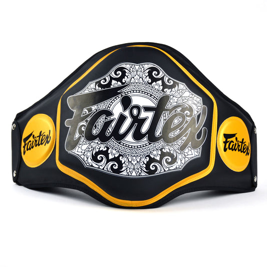 BPV3 Fairtex Microfiber Belly Pad Black-Black-Gold