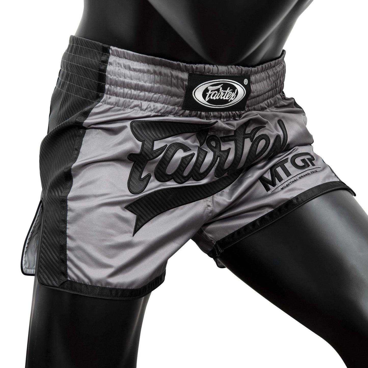 BS Fairtex X MTGP Grey-Black Muaythai Shorts