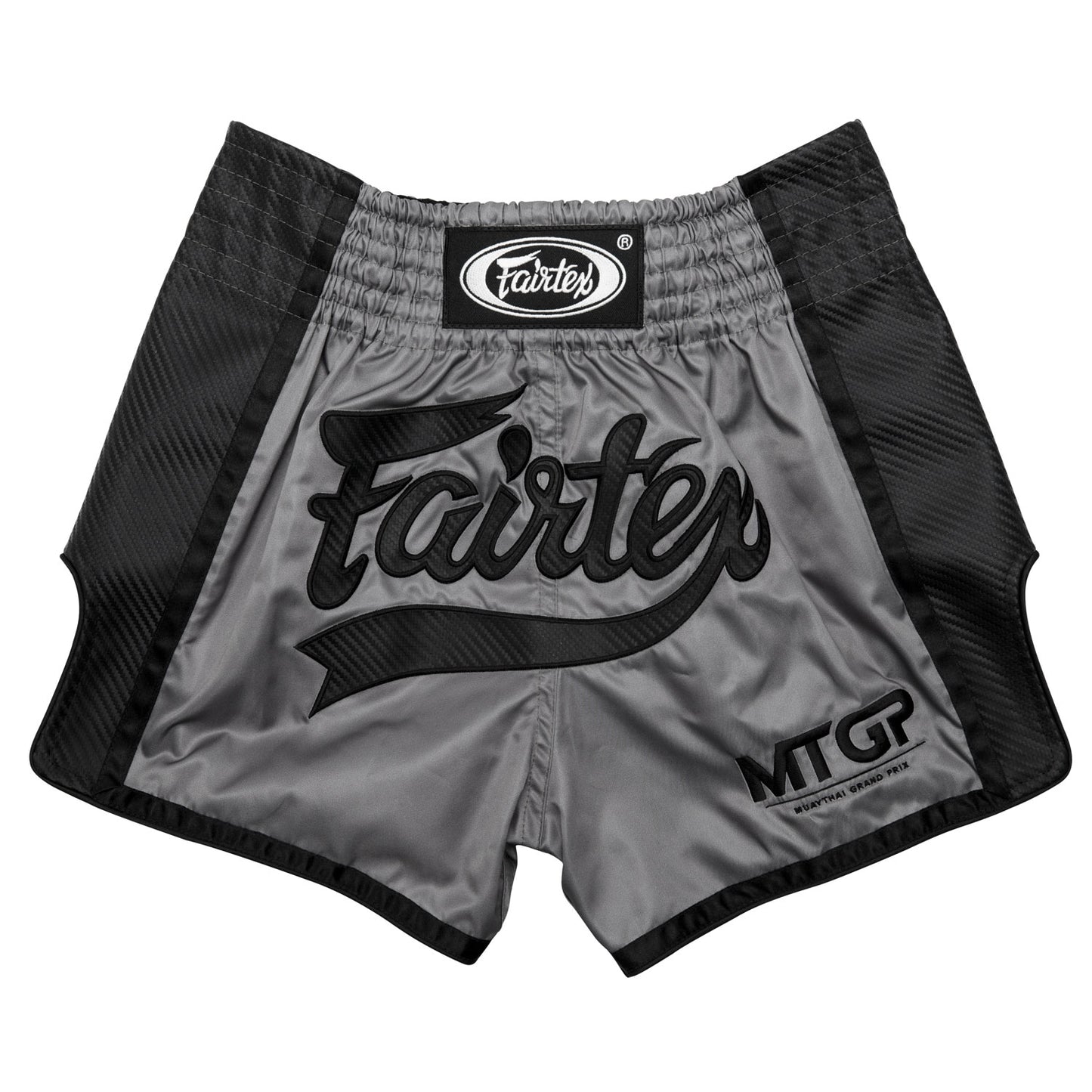 BS Fairtex X MTGP Grey-Black Muaythai Shorts