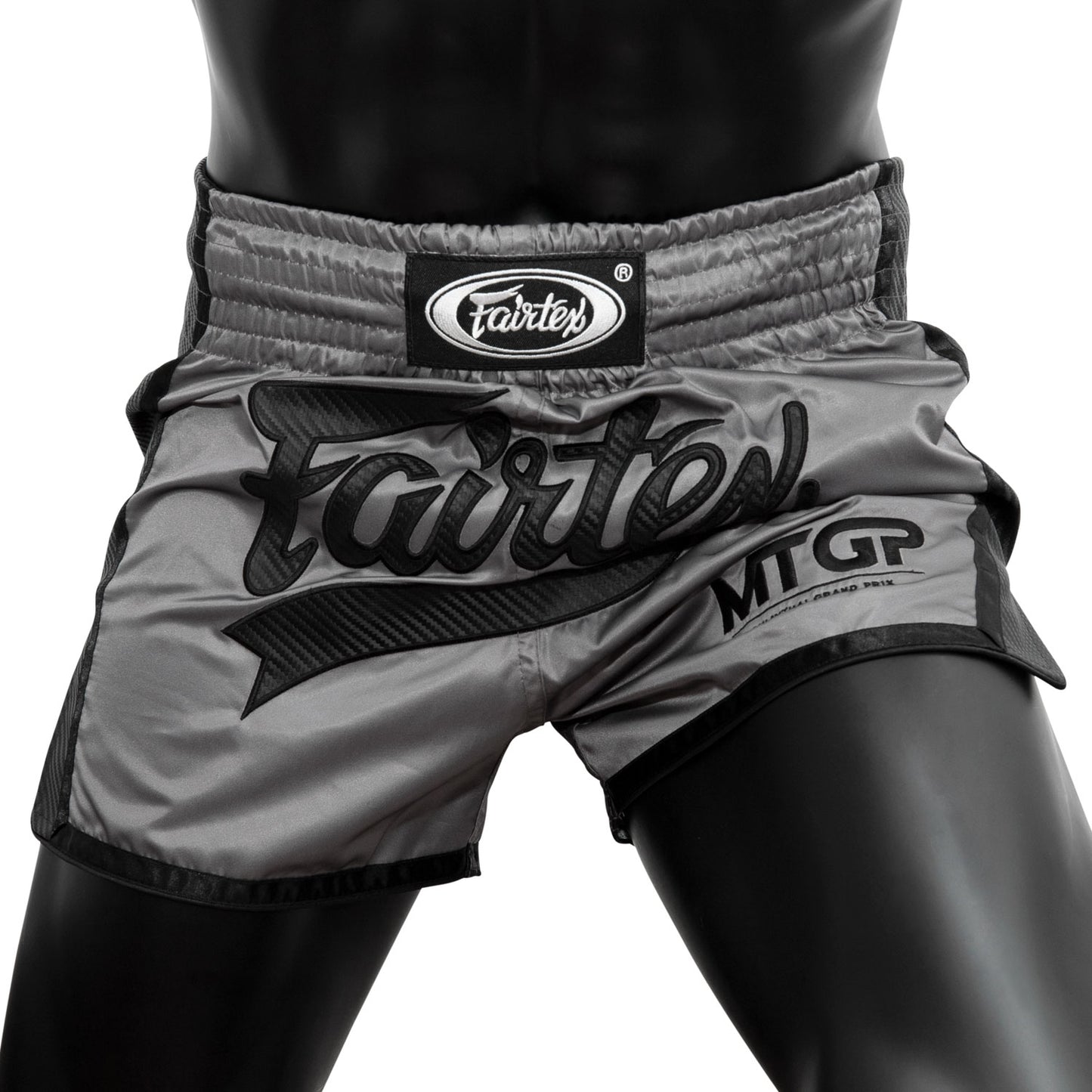 BS Fairtex X MTGP Grey-Black Muaythai Shorts