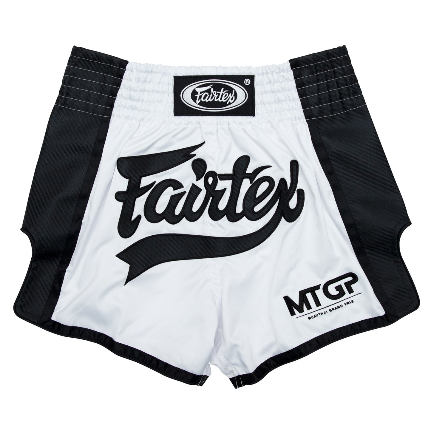 BS Fairtex X MTGP White-Black Muaythai Shorts