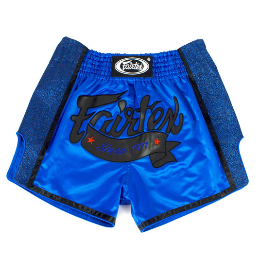 Fairtex Slim Fit Muay Thai Boxing Shorts Royal Blue