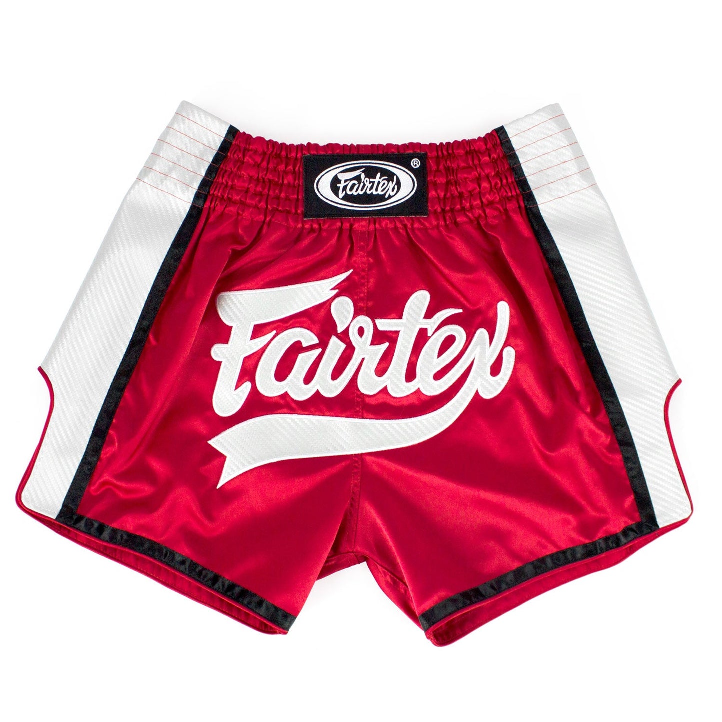 Fairtex Slim Fit Muay Thai Boxing Shorts Red-White