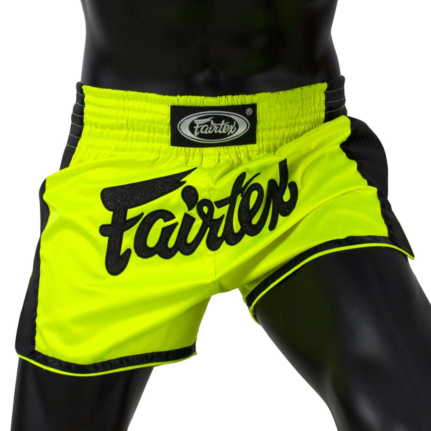 Fairtex Slim Fit Muay Thai Boxing Shorts Lime Green