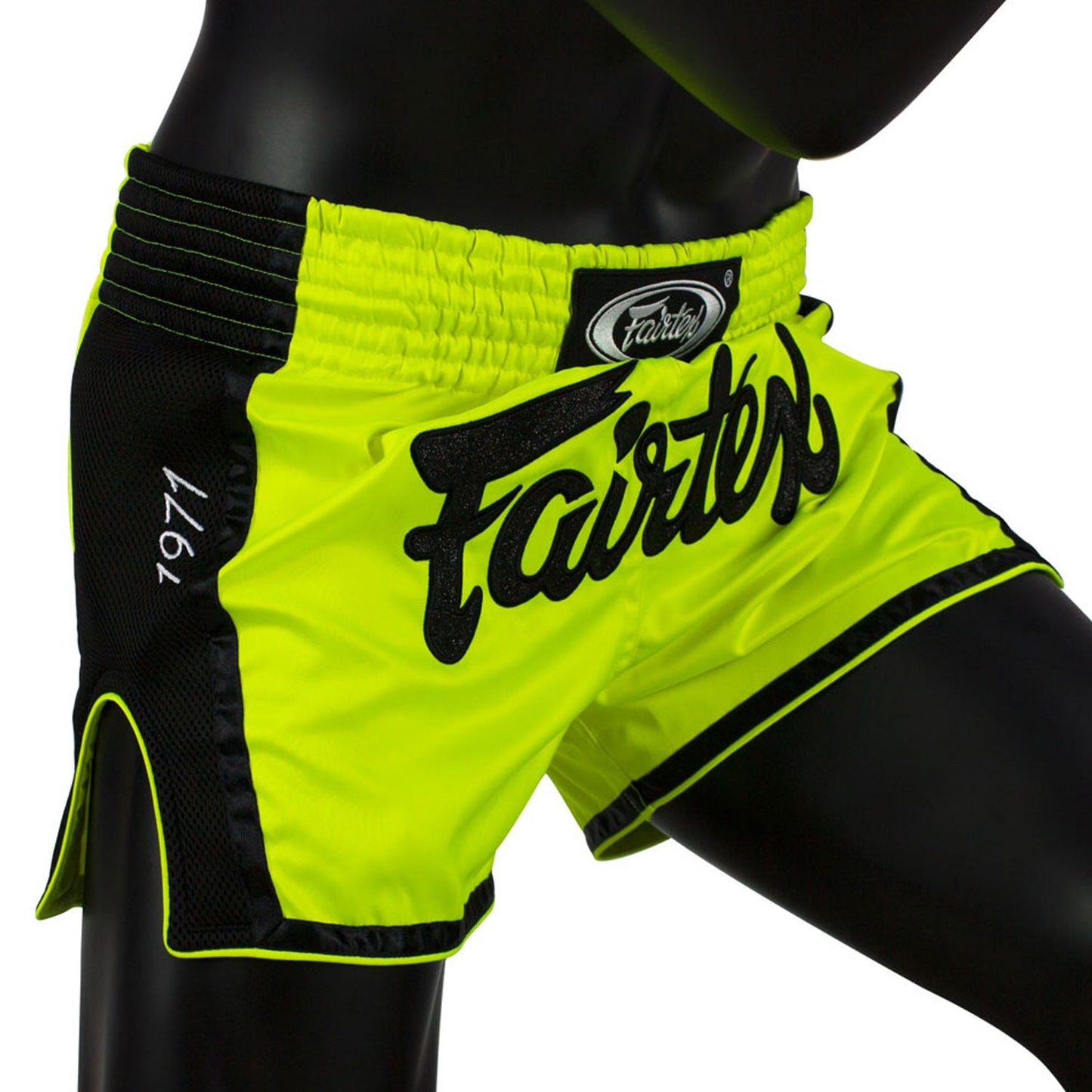 Fairtex Slim Fit Muay Thai Boxing Shorts Lime Green