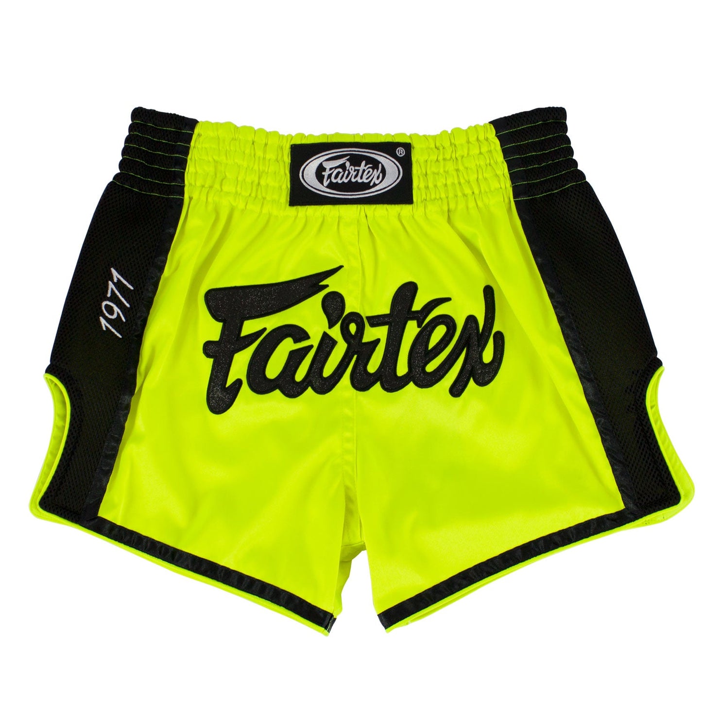 Fairtex Slim Fit Muay Thai Boxing Shorts Lime Green