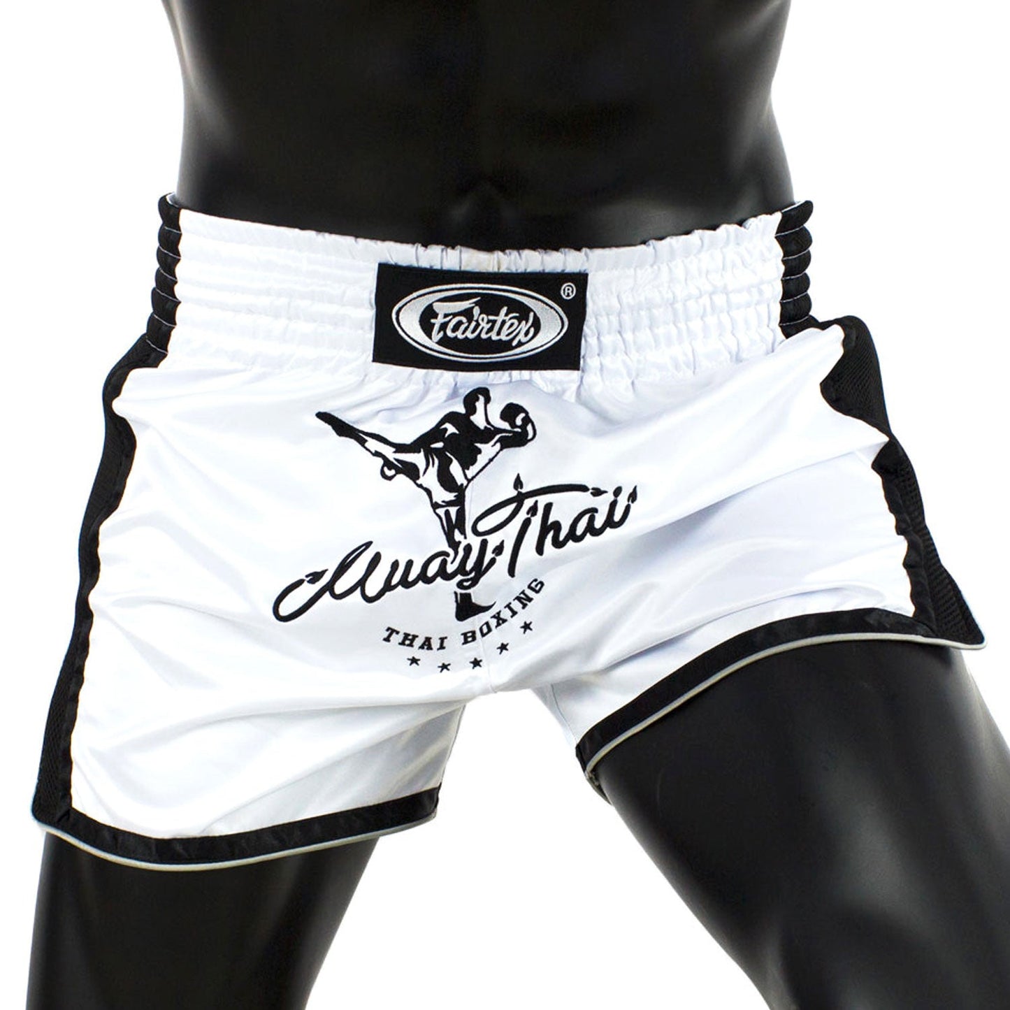 Fairtex Slim Fit Muay Thai Boxing Shorts White