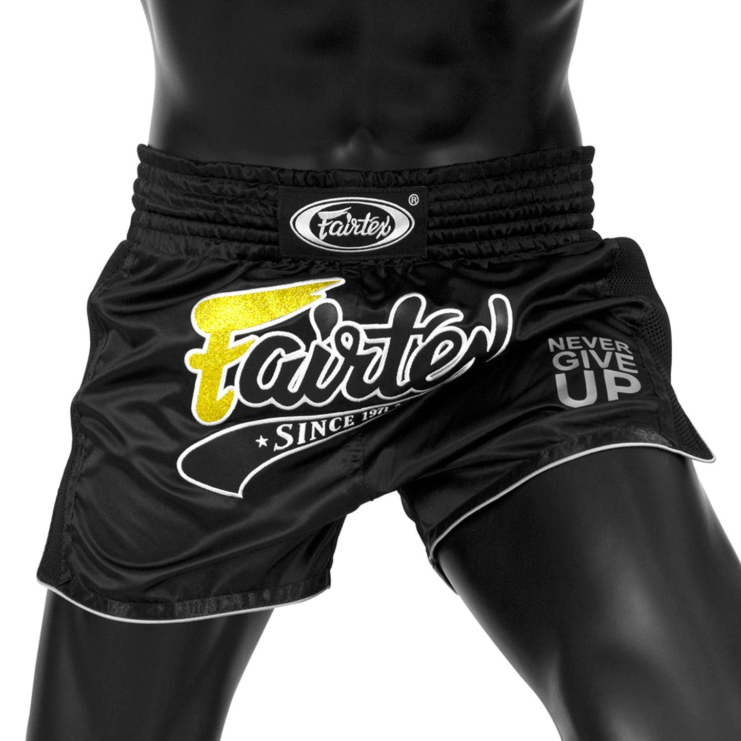 Fairtex Slim Fit Muay Thai Boxing Shorts Black