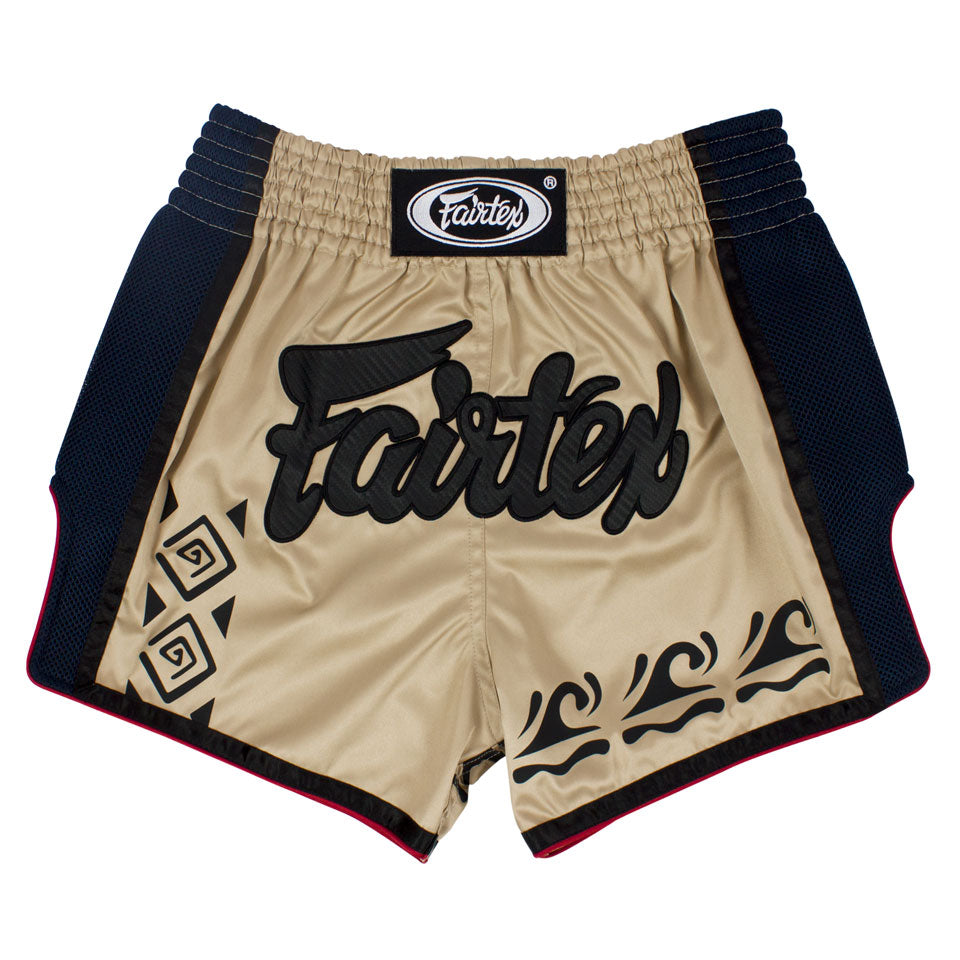 BS1713 Fairtex Khaki Slim Cut Muay Thai Shorts