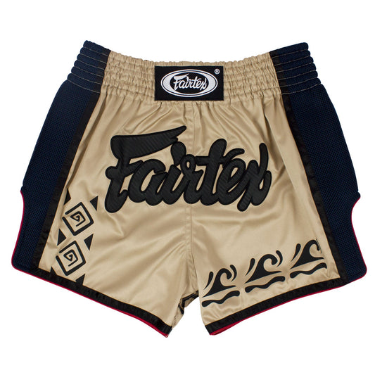 Fairtex Slim Fit Muay Thai Boxing Shorts Khaki