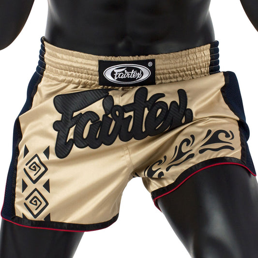 BS1713 Fairtex Khaki Slim Cut Muay Thai Shorts