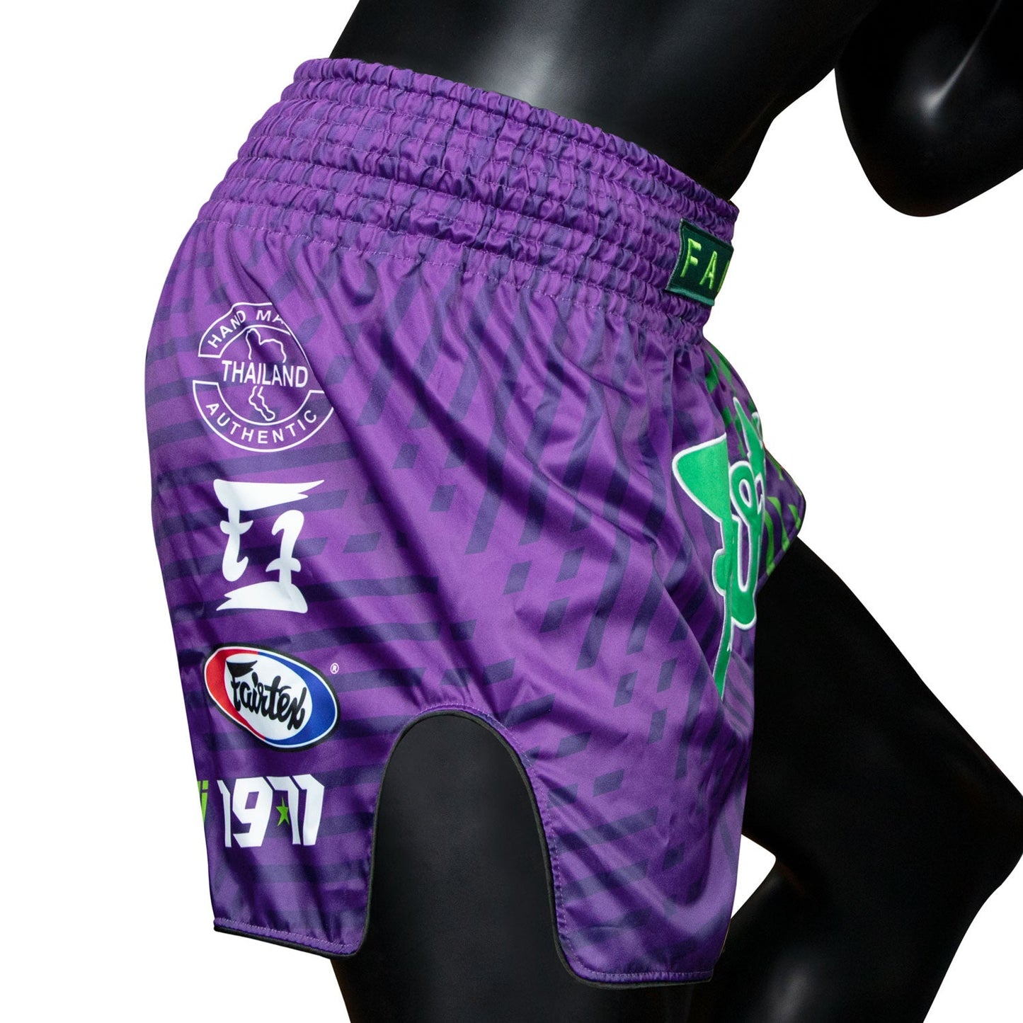 Fairtex Racer Muay Thai Boxing Shorts Purple