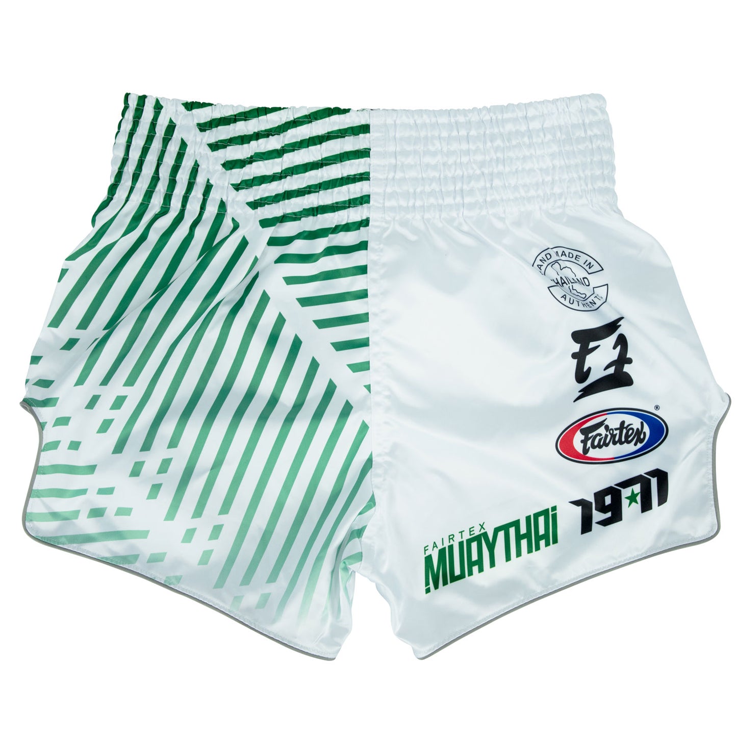 BS1923 Fairtex Racer Muaythai Shorts White