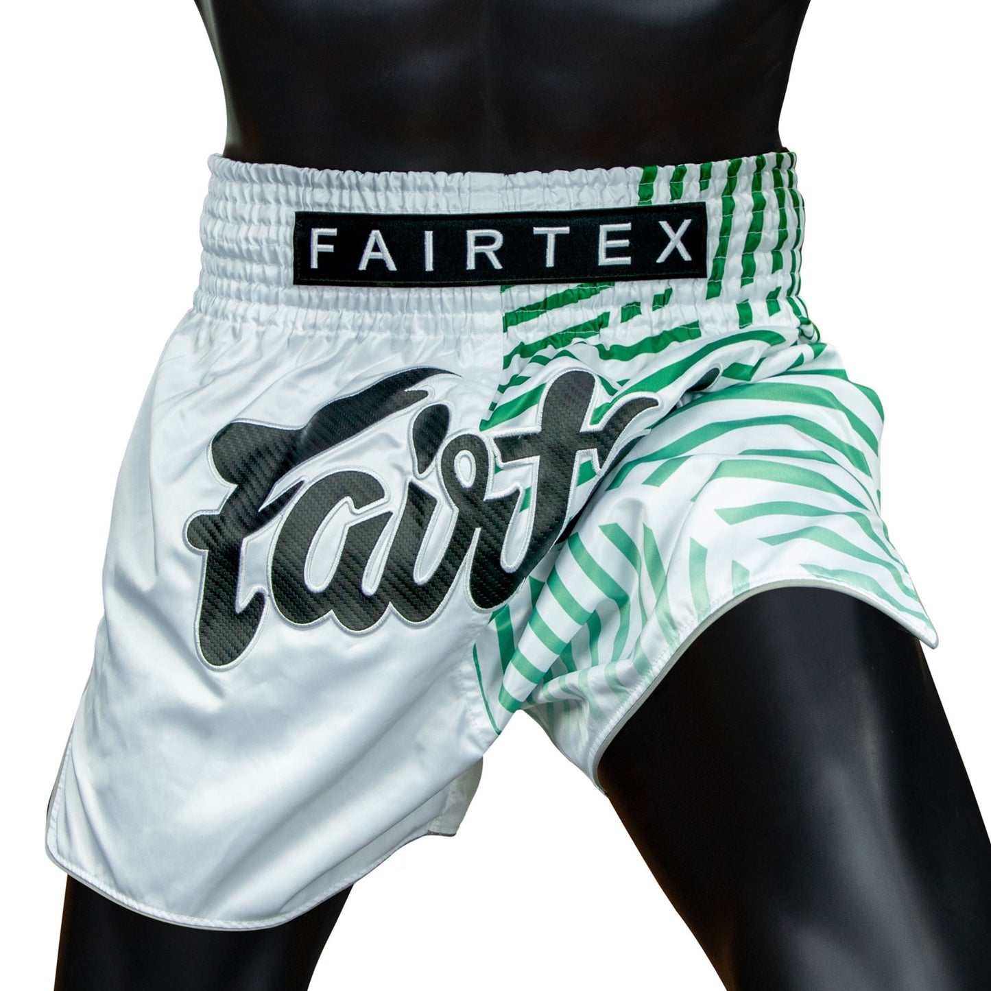 BS1923 Fairtex Racer Muaythai Shorts White