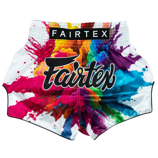 Fairtex Funky Soul White Muay Thai Boxing Shorts