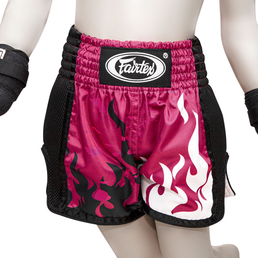 BSK2101 Fairtex Kids Muaythai Shorts Eternal Flame