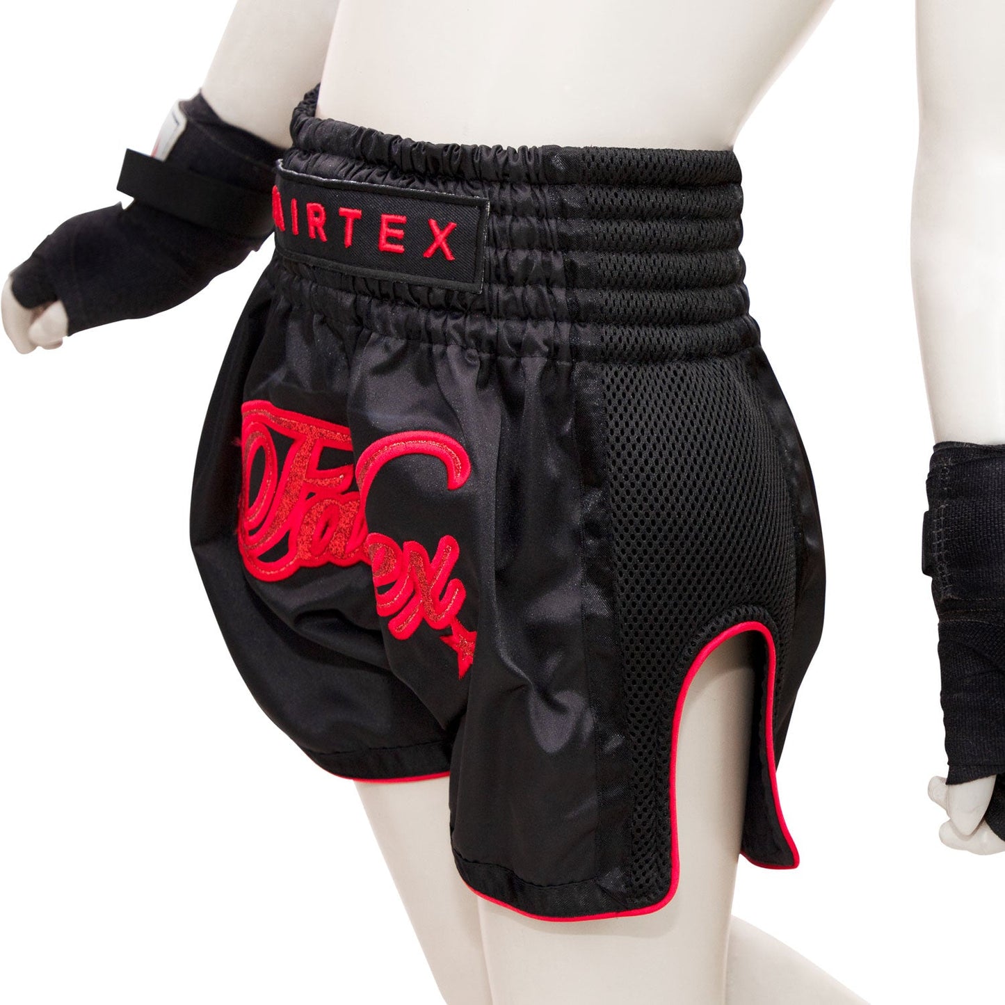 Fairtex Kids Muay Thai Boxing Shorts Midnight Red